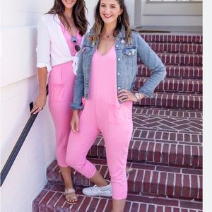The Saturday BeneBabe Romper in Benefit 1976 Pink - Sz Small